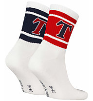 Tommy Jeans Patch - kurze Socken, Red/Blue