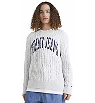 Tommy Jeans Relaxed Collegiate - Pullover - Herren, Grey 