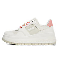 Tommy Jeans Retro Basket - sneakers - donna, White/Pink