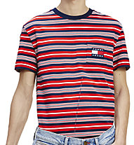 Tommy Jeans Stripe Pocket - T-shirt - uomo, Red/Blue/White