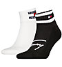 Tommy Jeans TH Quarter 2P Stripe - kurze Socken, Black