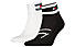 Tommy Jeans TH Quarter 2P Stripe - kurze Socken, Black