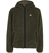 Tommy Jeans Tjm Badge Teddy Zip - giacca tempo libero - uomo, Green