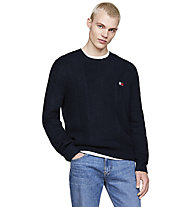 Tommy Jeans TJM Slim Cable Knit - Pullover - Herren, Dark Blue