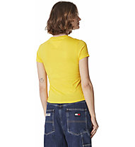 Tommy Jeans W Essential Logo 1 Ss - T-Shirt - Damen, Yellow