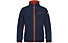 Trollkids Kjerak 3in1 - giacca trekking - bambino, Dark Orange/Blue