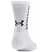 Under Armour 3 Maker 3Pk Mid Crew - calzini lunghi, White