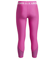 Under Armour Ankle Crop J - pantaloni fitness - ragazza, Dark Pink