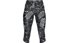 Under Armour Fly Fast Printed - pantaloni fitness 3/4 - donna, Dark Grey/Grey