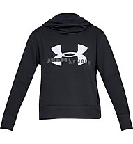 Under Armour Cotton Fleece Sportstyle Logo Hoodie - felpa con cappuccio - donna, Black