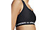 Under Armour Crossback Mid - reggiseno sportivo - donna, Black/White