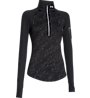 Under Armour UA Fly Fast Luminous 1/2 Zip maglia running donna, Black/Reflective
