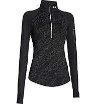 Under Armour UA Fly Fast Luminous 1/2 Zip maglia running donna, Black/Reflective