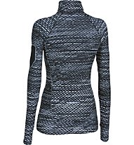 Under Armour Fly Fast Printed 1/2 zip Maglietta Donna, Black/White Printed