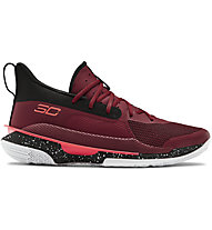 Under Armour GS Curry 7 - scarpe da basket - bambino, Red