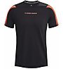 Under Armour HeatGear Fitted M - T-Shirt - Herren, Black/Orange