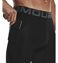 Under Armour Hg 3/4 - pantaloni fitness - uomo, Black