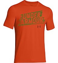 Under Armour Linear Script T-Shirt Jungen, Red