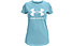 Under Armour Live Sportstyle Graphic Ss - T-shirt Fitness - Mädchen, Azure/White