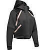 Under Armour Misty Signature Spacer Full Zip - giacca fitness con cappuccio - donna, Black/Pink