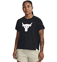 Under Armour Project Rock Bull - T-shirt Fitness - donna, Black