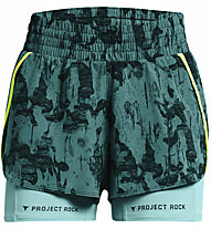 Under Armour Project Rock Day Flex W - pantaloni fitness - donna, Dark Green