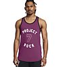Under Armour Project Rock Mesh Badge Of Honor M - top - uomo, Purple