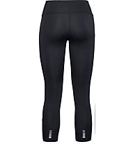 Under Armour Qualifier Speedpocket Graphic Crop - pantaloni running - donna, Black/Grey