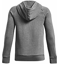 Under Armour  Rival Fleece Big Logo Jr - felpa con cappuccio - ragazzo, Dark Grey