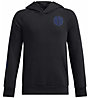 Under Armour Rival Fleece Spiral Logo Jr - felpa con cappuccio - ragazzo, Black