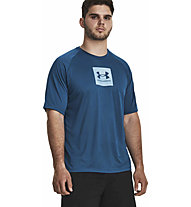 Under Armour Tech Print Fill M - T-shirt - uomo, Blue