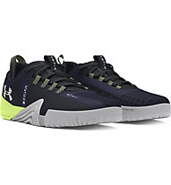 Under Armour Tribase Reign 6 - scarpe training e fitness - uomo, Dark Blue/Light Green