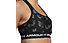 Under Armour Crossback MID Print - reggiseno sportivo a medio impatto - donna, Black/Grey