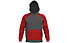 Under Armour UA Rival Fleece Colorblock - felpa con cappuccio - uomo, Grey/Red