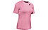 Under Armour Rush SS - T-shirt fitness - donna, Pink