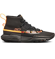 Under Armour UA SC 3ZER0 II - scarpe da basket - uomo, Black/Orange