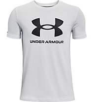 Under Armour Sportstyle Logo SS - T-shirt - ragazzo, Grey