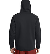 Under Armour Unstoppable Fleece Full-Zip - felpa con cappuccio - uomo, Black