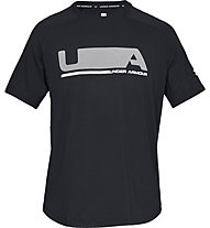Under Armour Unstoppable Move SS T - t-shirt fitness - uomo, Black