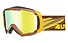 Uvex Apache II - maschera da sci, Brown/Yellow