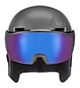 Uvex Hlmt 700 Visor Vario - casco sci alpino, Black Mat