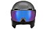 Uvex Hlmt 700 Visor Vario - Skihelm mit Visier, Black Mat