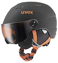 Uvex Visor Pro - casco da sci - bambino, Black/Orange