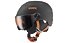 Uvex Visor Pro - casco da sci - bambino, Black/Orange