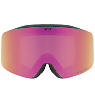 Uvex Pwdr FM - Skibrille - Kinder, Black/Pink