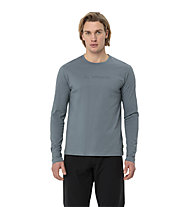 Vaude Me Logo LS - maglia a maniche lunghe - uomo, Light Blue