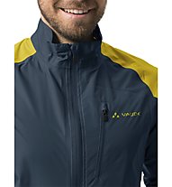 Vaude Drop III - giacca ciclismo - uomo, Dark Blue/Yellow