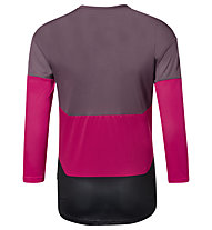 Vaude Moab LS T-Shirt V - maglia MTB - donna, Black/Violet