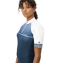 Vaude Posta Half-Zip II - maglia ciclismo - donna, Blue/White