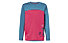 Vaude Solaro LS II -  maglia manica lunga - bambino, Light Red/Light Blue